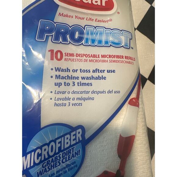 O Cedar Pro Mist microfiber refills set of 10 New machine washable - Picture 2 of 4